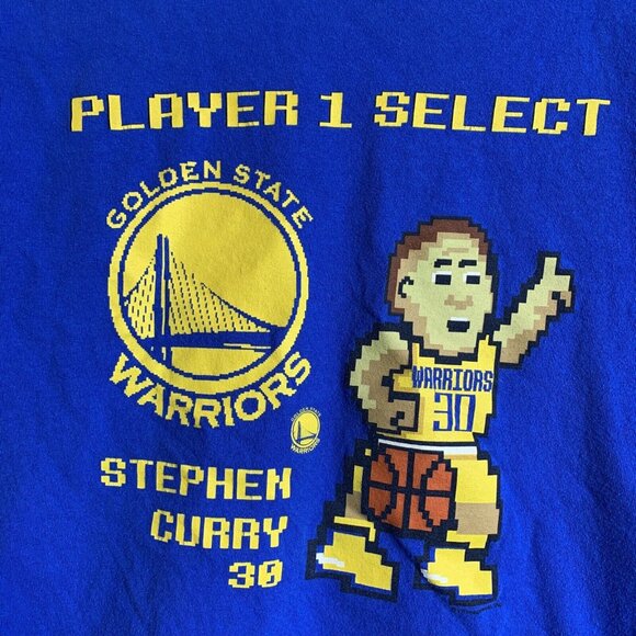 Golden State Warriors Shirts Stephen Curry Player 1 Select Size Medium - Picture 3 of 6